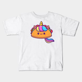 Cute Unicorn Taco Kids T-Shirt